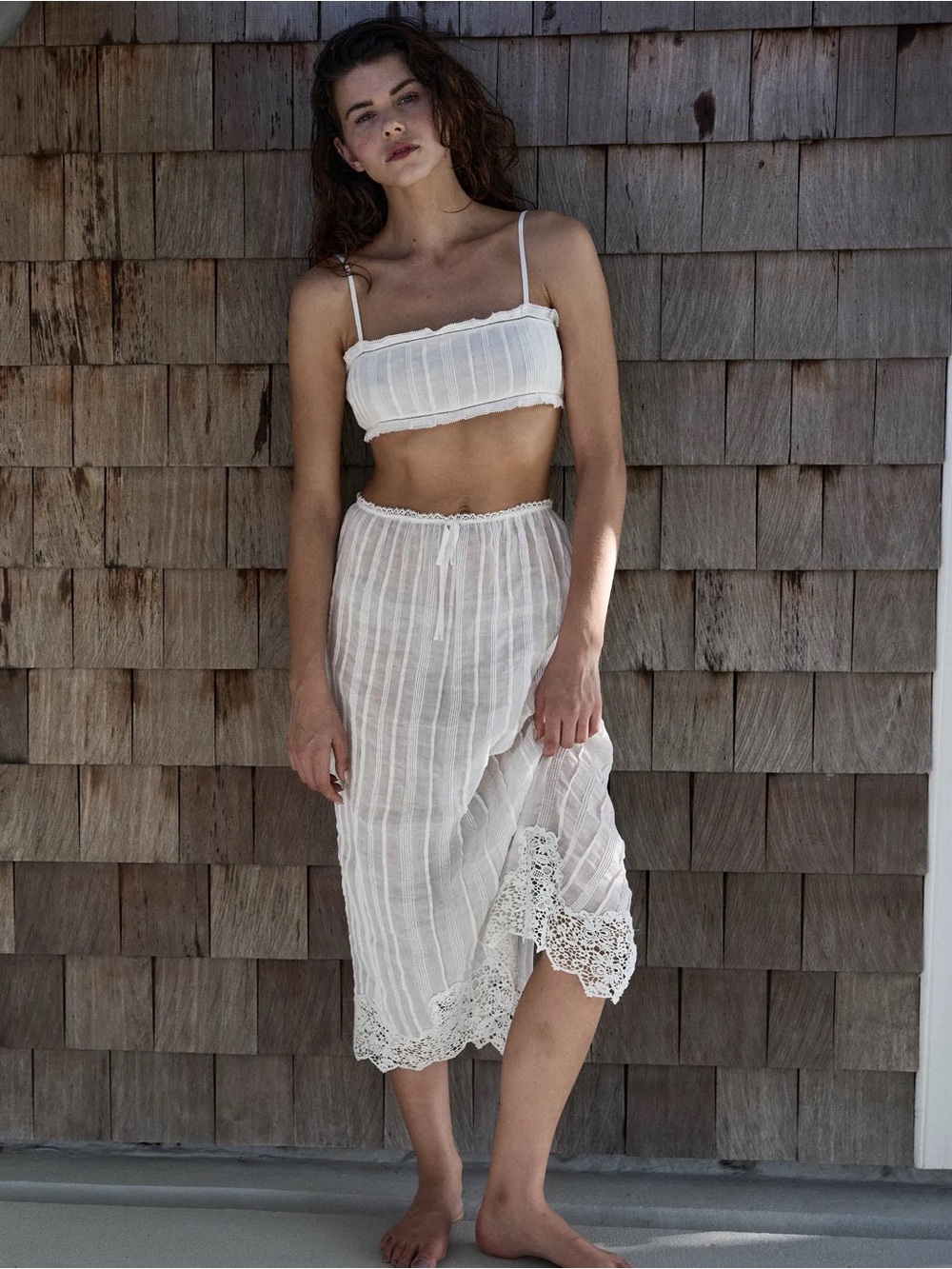 Doen Albina Lace-Trim Skirt